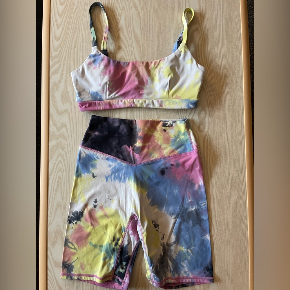 Vitality Tie Dye Shorts and Sports Bra